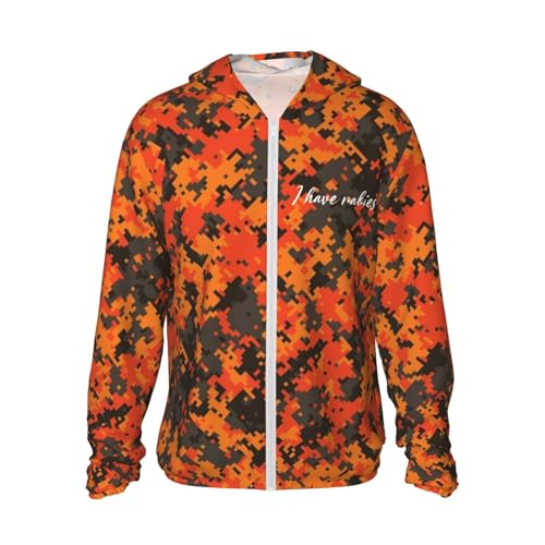 I Have Rabies Men's Sun Protection Shirts with Zipper Women's Long Sleeve SPF Uv Shirt,