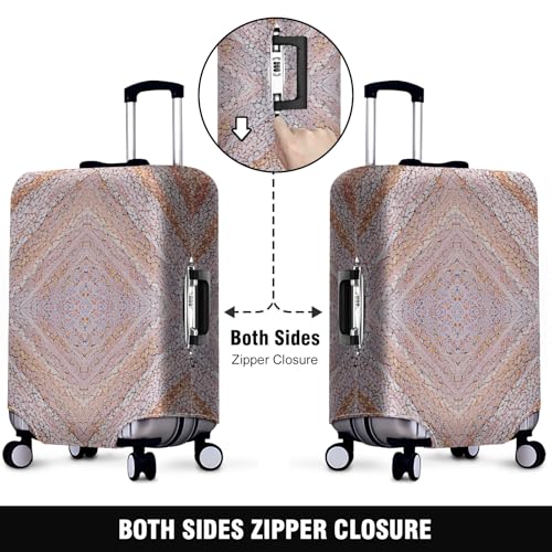 Travel Luggage Cover Suitcase Protector Scratch-Resistant Fit Not Included Suitcase Square L-26-28in2