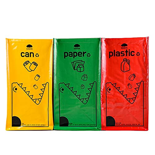 3 Set Recycling Bin Bags, Recycling Bins&Laundry Basket, Reusable Recyclable Bin For Kitchen, Recycle Waterproof Container(3 Set) #TOP23