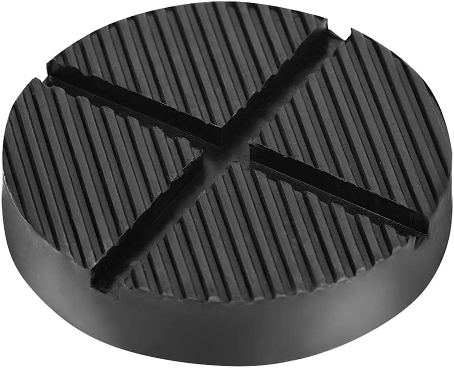 DEDC 1pcs Rubber Jack Pad for Trolley Jack, Universal Slotted Frame Rail Protector, Pinch Weld Protector 4.92x1inch - Compatible with Car - Load Capacity 500kg