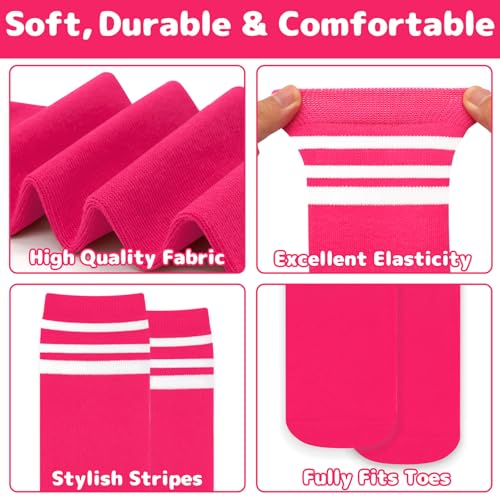 Image of Olreco 1 Pack Toddler Kids Youth Soccer Socks Girls Boys Baseball Socks Youth Knee High Softball Football Accessories Cotton