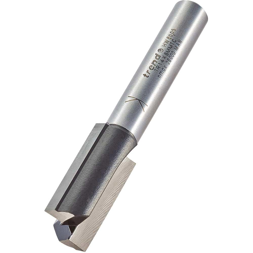 TREND Trade Zweischneidiger Fräser, 8 mm Schaft, 12.7 mm Schnittdurchmesser, 25 mm Schnittlänge, Hartmetallbestückt, TR14X8MMTC