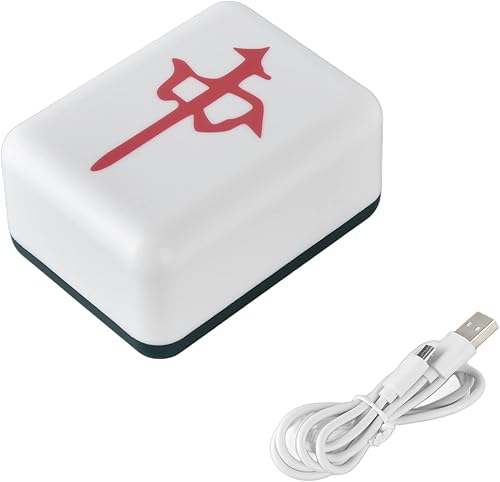 Miniatura 8 de Mahjong - Lámpara de noche recargable por USB lámpara de noche Mahjong para escritorio lámpara de noche LED modelo Mahjong luz pequeña en rojo