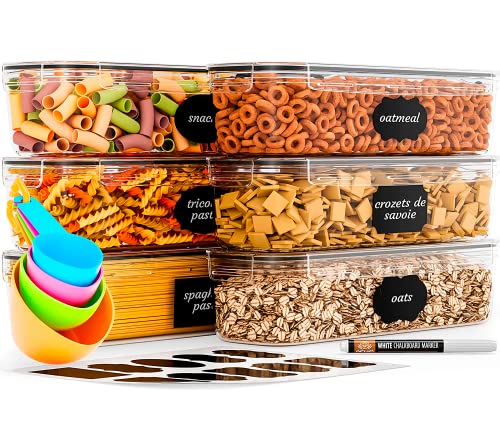 El Mejor Listado de Contenedor hermetico rojo disponible en línea. 41 U Chef Juego de 6 Recipientes Herméticos para Almacenar alimentos, Contenedores para pasta y espaguetis, Contenedores para Organización y Almacenamiento de cocina, Recipientes de...