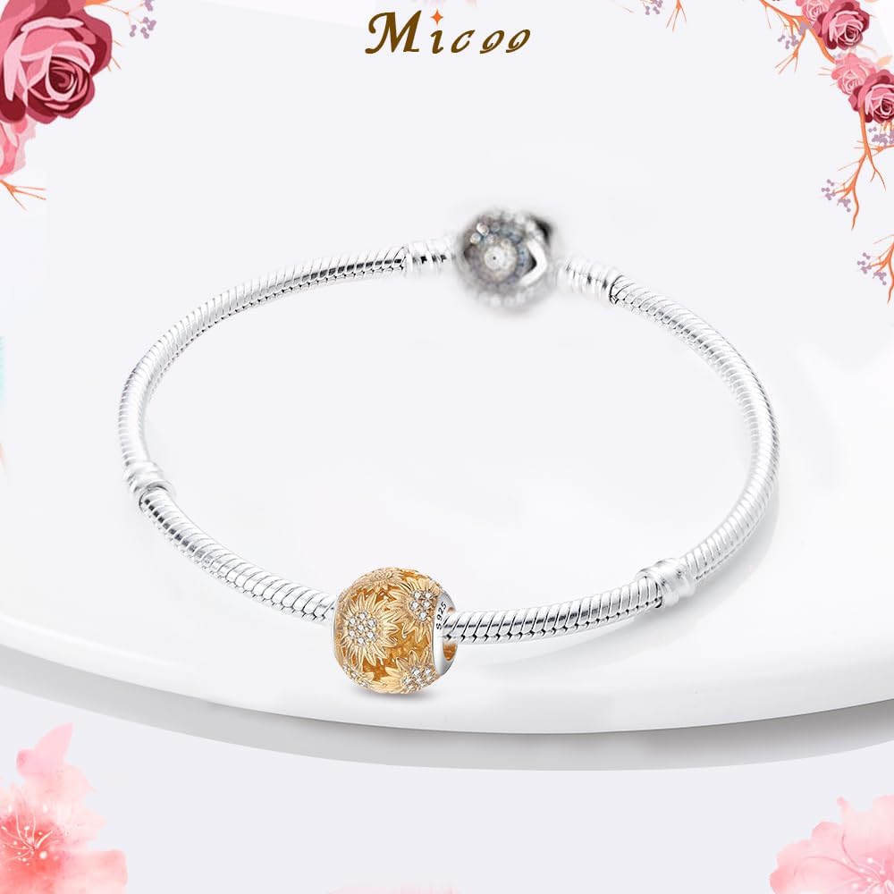 MICOO 925 Sterling Silver Charms for Bracelets and Necklaces,Evil Eye Dangle Pendants Butterfly Charms Mother's Day Gifts, Fashion Bead Charms Jewlery Gift for Women - Image 2