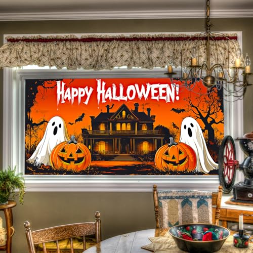 Vinilo decorativo de ventana para Halloween 39.3x17.7 pulgadas miniatura 1