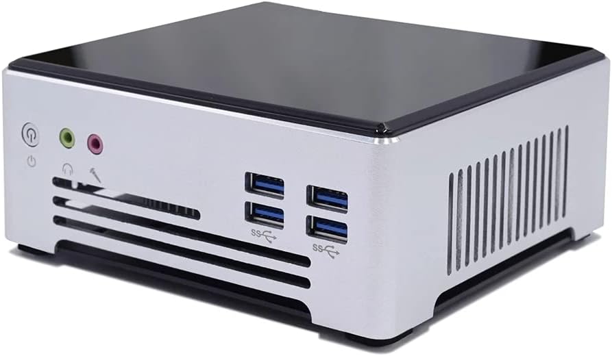 KINGDEL Core i7-8750H Mini PC Business Desktop Computer, 6 Cores Up to 4.1GHz CPU, 8GB DDR4 RAM 512GB SSD, 2xLAN 1xHD 1xDP 6xUSB3.0 Fan