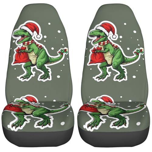 Couvre-sièges dinosaure de Noël amovibles et antidérapants pour voiture