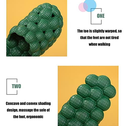 Asifn Lychee Bubble Slippers Men's and Women's Home Slippers Gym Spa Bathroom Outdoor Quick-drying Slippers Soft and Comfortable Massage Sole Funny Anti-Slip Slippers4