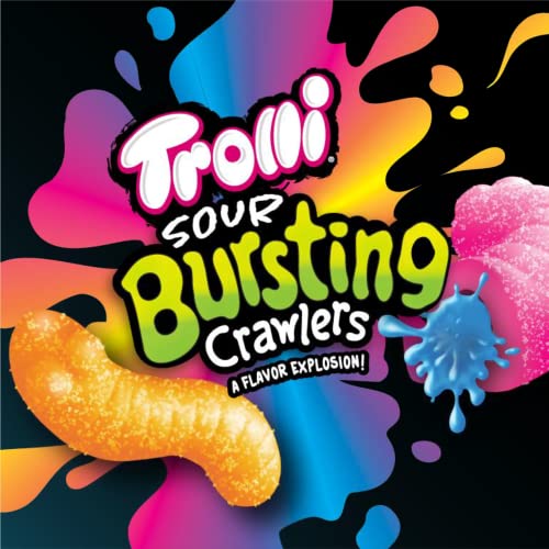 Image of Trolli Sour Bursting Crawlers, Sour Gummy Candy, 4.25 Ounce (Pack of 12)