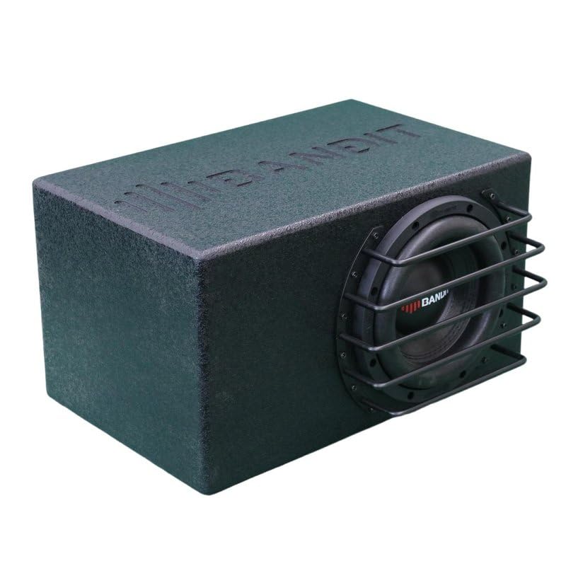 DEEJAY LED BANDIT8 Despacito Single 8-inch Subwoofer in A Box Cabinet 750 Wrms 1500 Watts Peak with Grill Guard and Two Voice Coils 2 ohms Each