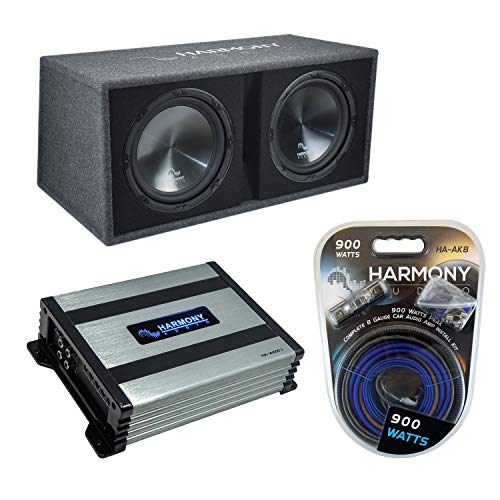 Harmony Audio Bundle Compatible with Universal Vehicle HA-RD12 Car Rhythm Loaded Dual 12