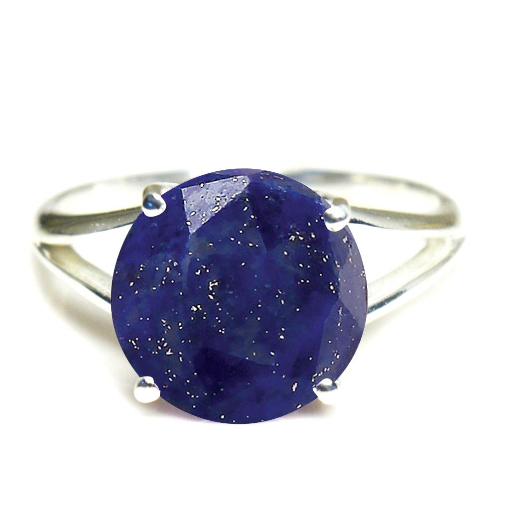 55Carat Choose Your Color Natural Round Gemstone Sterling Silver Ring for Her Friendship Love Sizes 5-13…