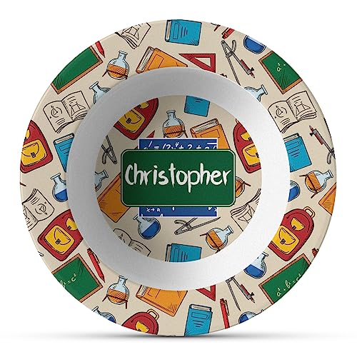 Personalized Math Lesson Plastic Bowl - Microwave Safe - Composite Polymer