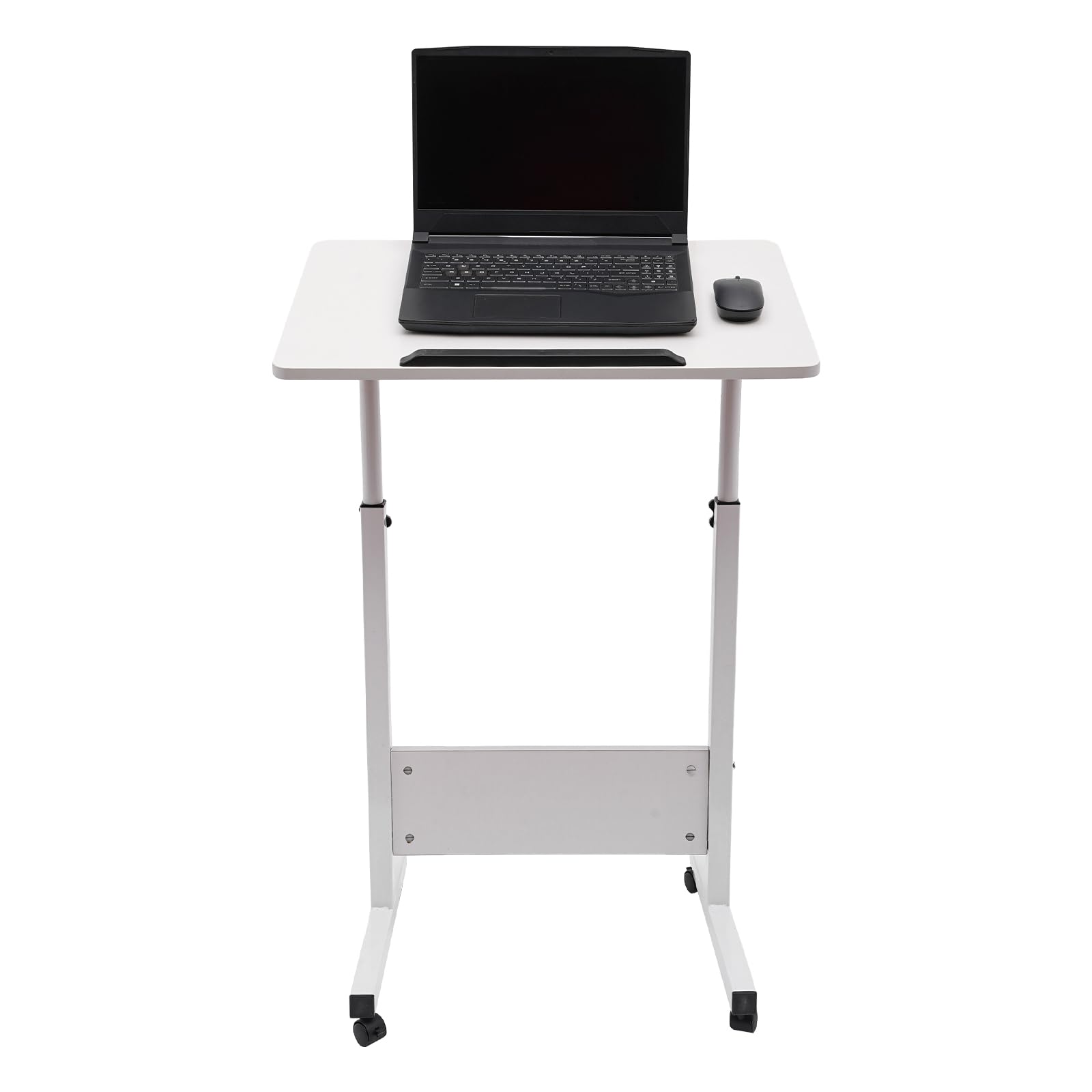 Standing Desk Adjustable Height Rolling Computer Stand with 4 Wheels 24 16 Inch Large Sit-Stand Adjustable Height up — view 6