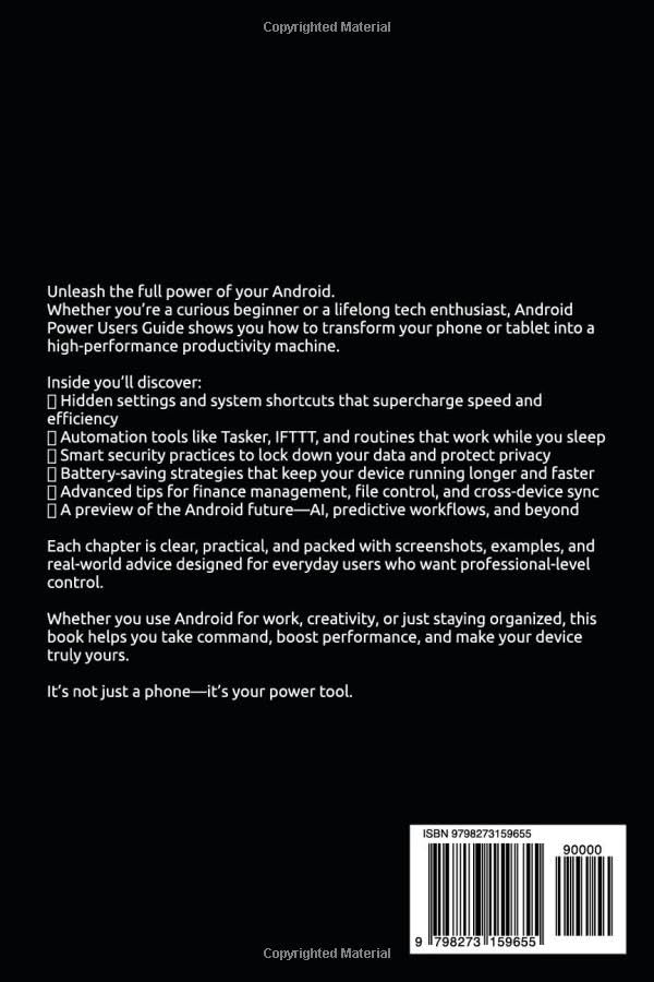 Android Power Users Guide James F. Lawrence Monarch: Unlock the Full Potential of Your Android Device (Discovery) image 3