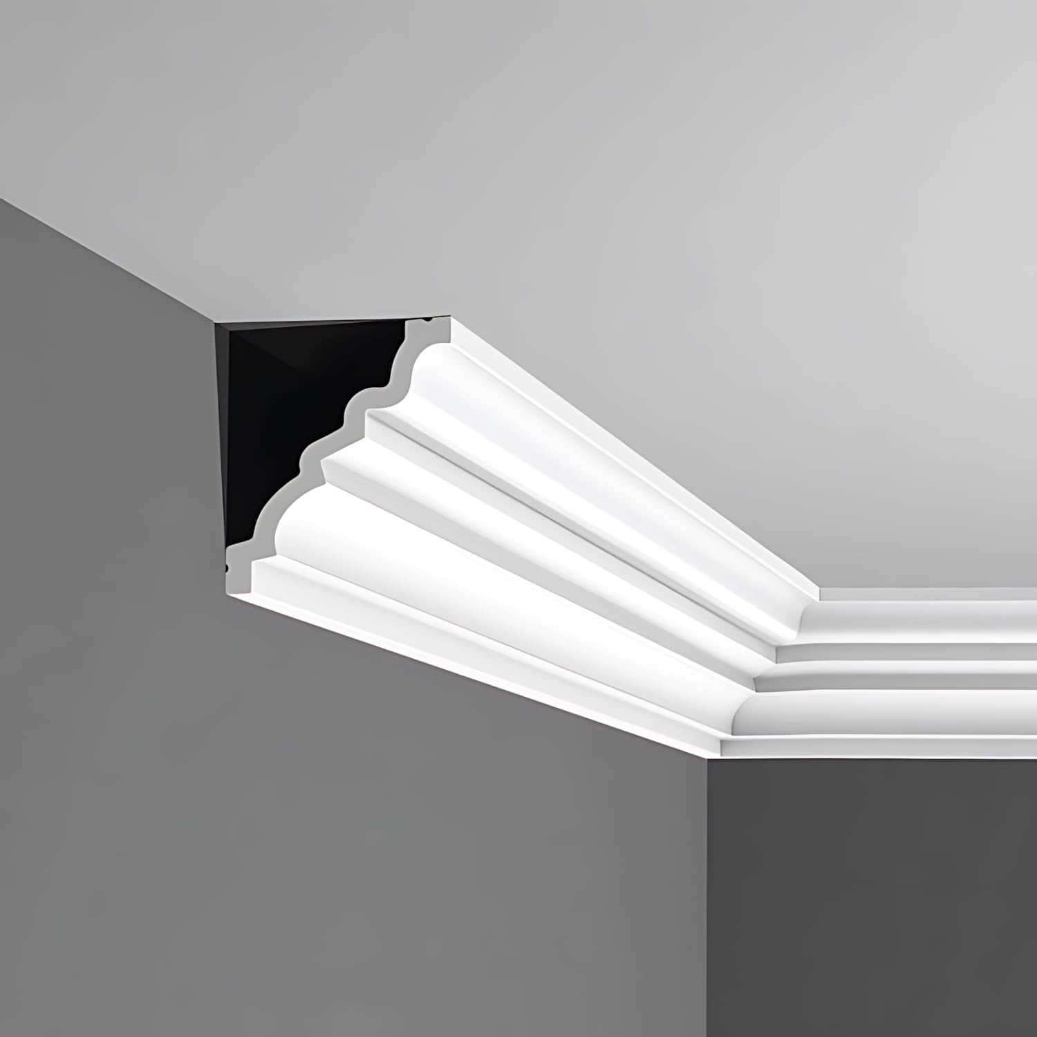 Listwa narożna Orac Decor C326 LUXXUS MANOIR listwa ozdobna listwa stiukowa ponadczasowy klasyczny design biaÅ‚y 2 m
