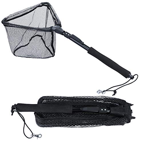 Sougayilang Fishing Net Fish Landing Net, Foldable Collapsib...