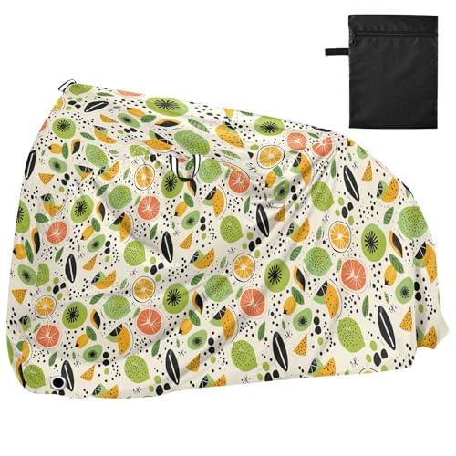 Cute Doodle Drawings Lime Summer Bike Cover Waterproof Outdoor Electric