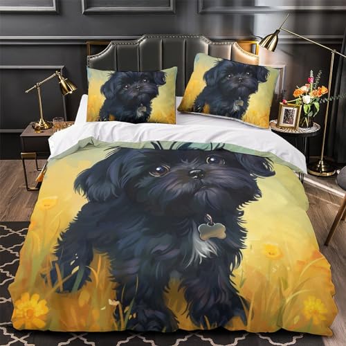 Housse de couette Bichon lit King 220x240 cm avec taies - 4