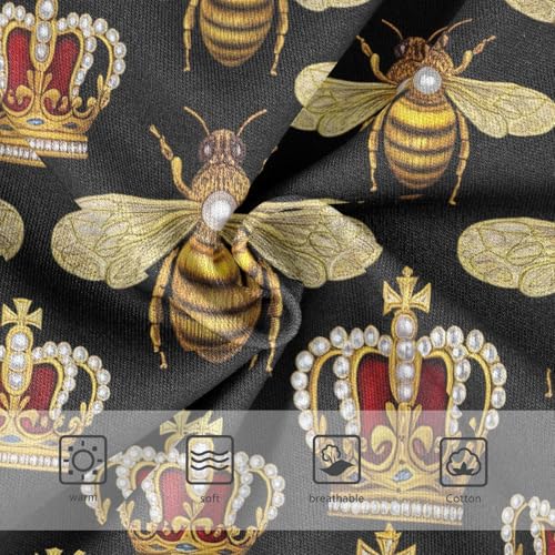 Joisal Girls Underwear Toddlers 2t Cotton Panties Little Girl Fun Kids Briefs Undies Bees Royal Crowns Black3