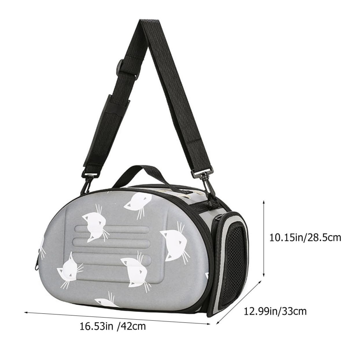 Garneck Katzen Tragerucksack aus Eva mit Ergonomischem und Diagonalem Design Atmungsaktive Transporttasche für Katzen für Outdoor und Haustiertransport