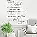 Runtoo Trust in The Lord Wall Decals [Extra Large] Bible Verse Inspirational Quotes Wall Stickers for Bedroom Living Room Family Lettering Wall Decor
