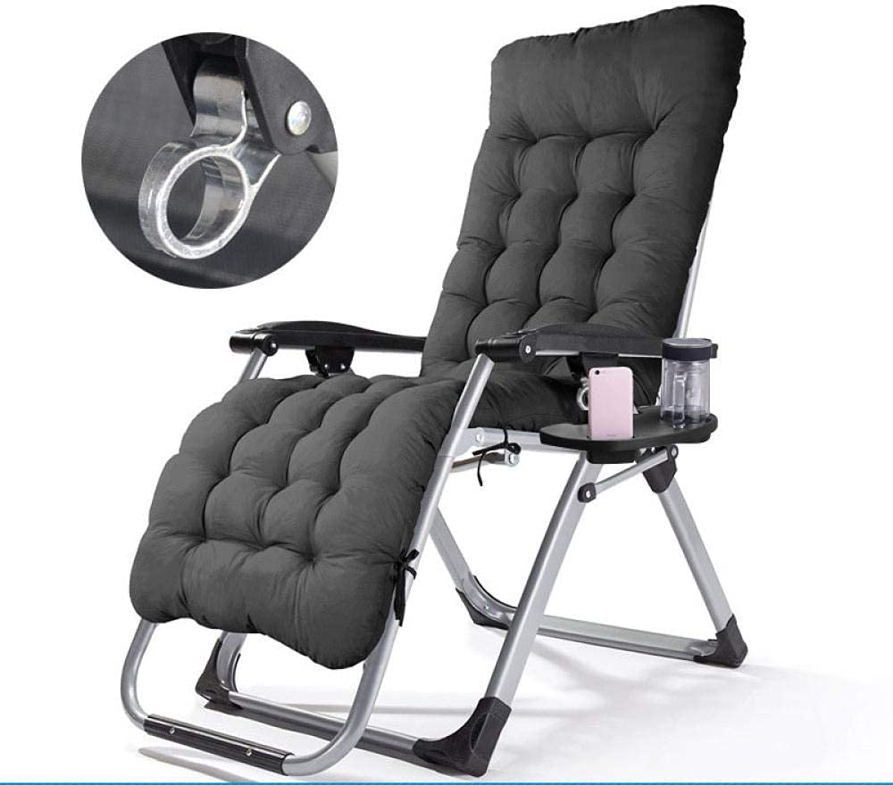 Chaise de bureau allongée pliable et inclinable | Transat de loisirs 150 kg