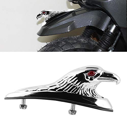 Guarda-lamas decoração - universal da cabeça de Eagle estátua dianteira da motocicleta Fender guarda-lamas decoração, lama motor guarda decoração do ornamento