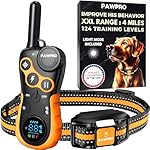 Dog Shock Collar with Remote, Unmatched 4-Mile Range, Night-Light Mode, Training Guide Included, 124 Training Levels & 4 Modes, Beep Vibration Shock, Waterproof Rechargeable, Fits All Dogs (1 Collar)