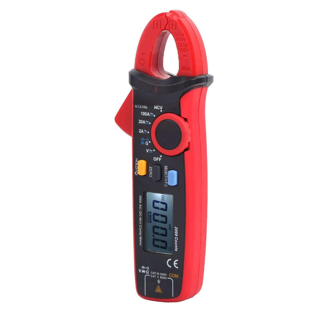 Pinza Amperometrica Digitale Portatile UT210E - Multimetro per Test di Tensione, Corrente, VFC e NCV