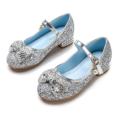 Eleasica Zapatos de Princesa para niñas Infantiles, Zapatillas de Lentejuelas, Disfraz de Princesa,...