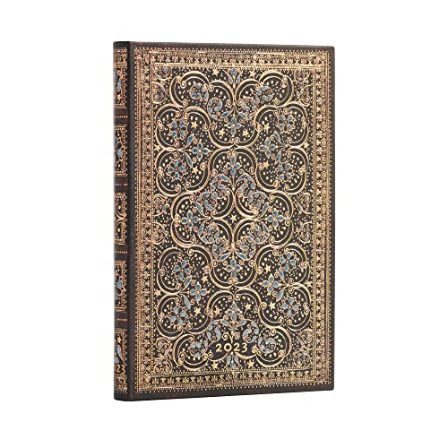 Paperblanks 12-Monatskalender 2023 Restauration | Horizontal | Mini (95 × 140 mm) Cover