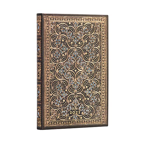 Paperblanks Kalender 12 Monate 2023 Restauration | Horizontal | Mini (95 × 140 mm)