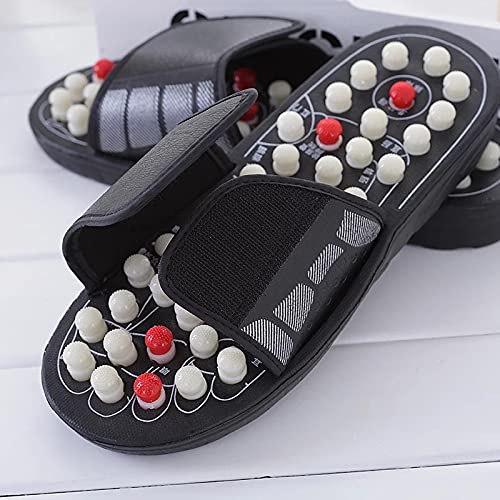 Chinelo massageador de pé para acupressão, alívio de estimulação no calcanhar, dor nas costas, prese
