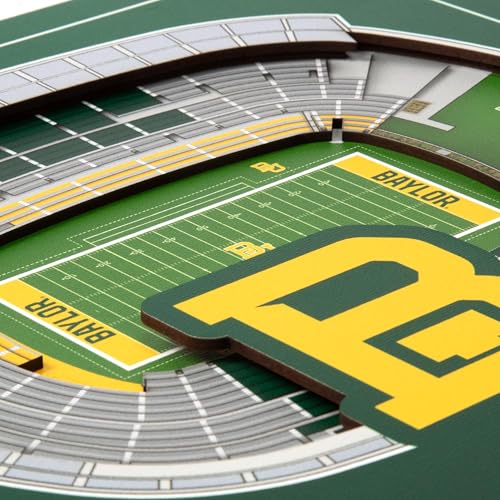 Image of YouTheFan Officially-licensed NCAA Stadium Series 3D Wall Art - multi-layer team stadium replica, detailed sports fan gift, indoor decor