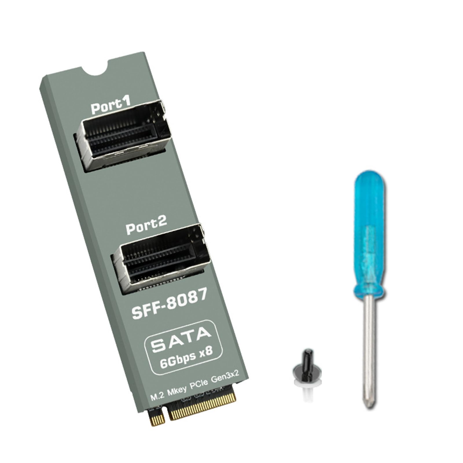 Scheda hardware per archivi multimediali con connettori SFF-8087