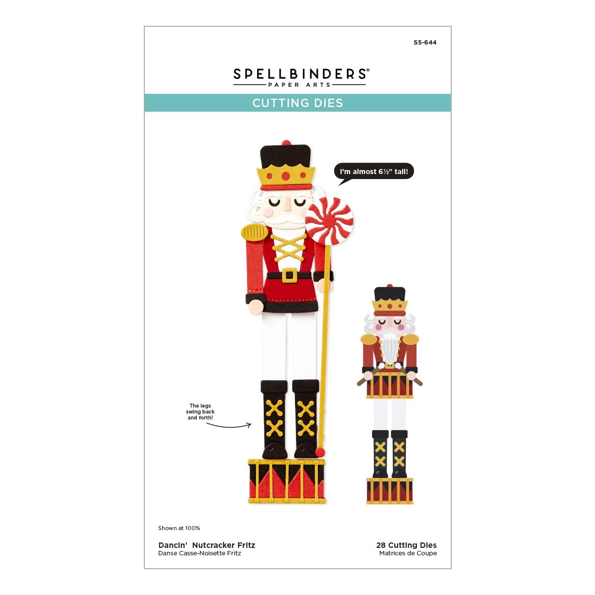 Spellbinders Etched Dies From Dancin' Christmas Friends-Dancin' Nutcracker
