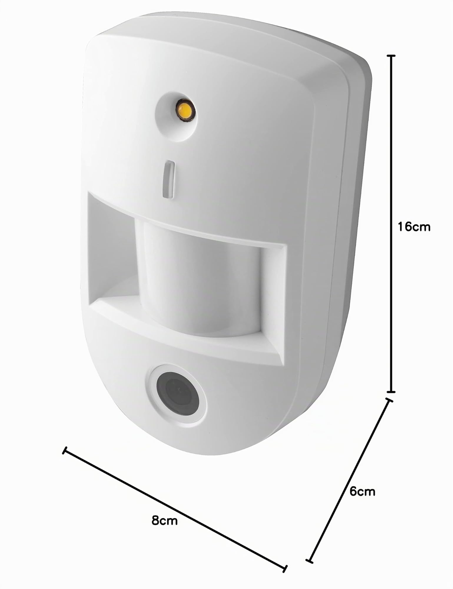 Lupus Electronics 12073 PIR Netzwerkkamera V3, Bewegungsmelder mit eingebauter VGA Kamera für die Lupus SmartHome Alarmanlagen, Weiß, 120 x 72 x 52, 1