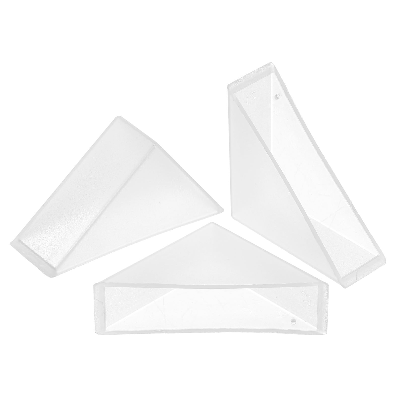 uxcell 8Pcs Plastic Corner Protectors 12x50mm Right Angle Shape,White