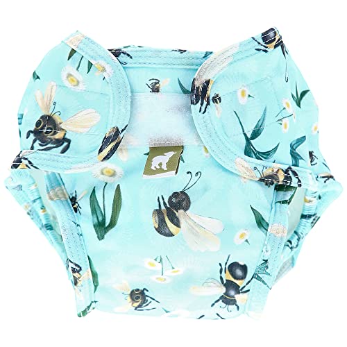 Little Lamb - Pañal de natación lavable (bañera) – 3 tamaños – Bumble Bee Blues tamaño 1 (4 hasta 9 kg).