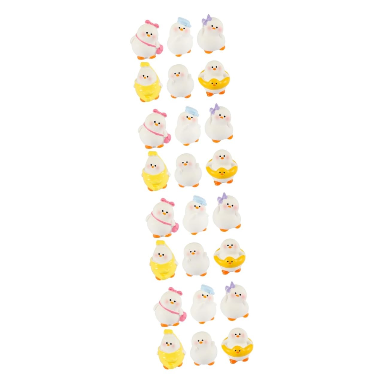 24 figurines décoratives de canard résine résistantes au gel
