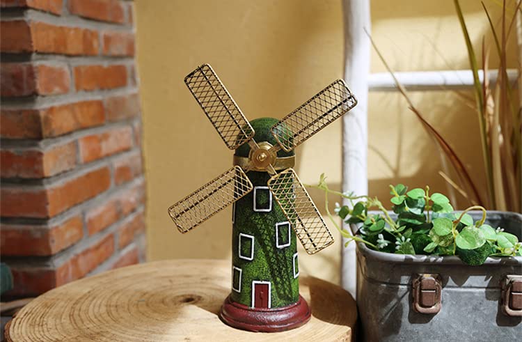 Amazon.co.jp: FLYILIA 風車 ミニチュア 置物 オブジェ オランダ
