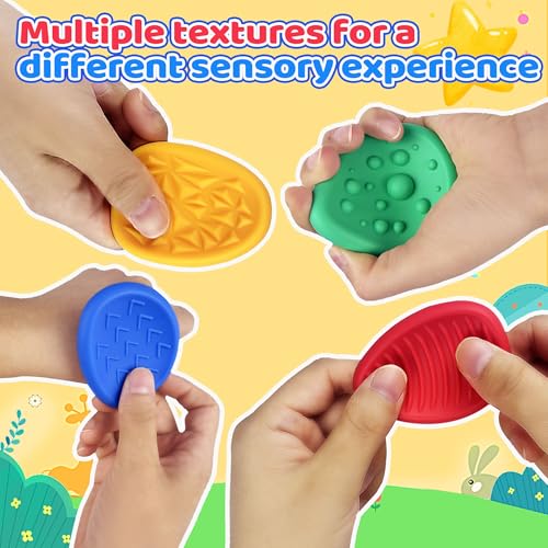 Fidget Classroom Must Have Sensory Toys for Kid Adult 6PC Worry Stone Autism ADHD Christmas Stocking Stuffers School Teacher Counselor Special Education Need Calm Down Quiet Stress Item Anxiety Relief - Image 5