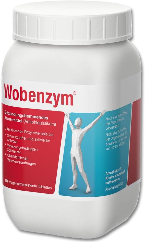 Wobenzym WOBENZYM Gastric Juice-Resistant Tablets - Pack of 800 tablets