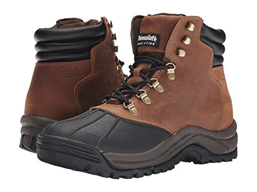 Image of Propet Mens Blizzard Mid Round Toe Snow Casual Boots Ankle - Black