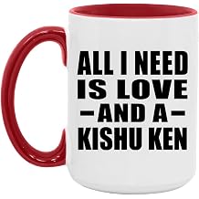 Designsify 15oz Accent Coffee Mug Red Ceramic Tea-Cup with Handle