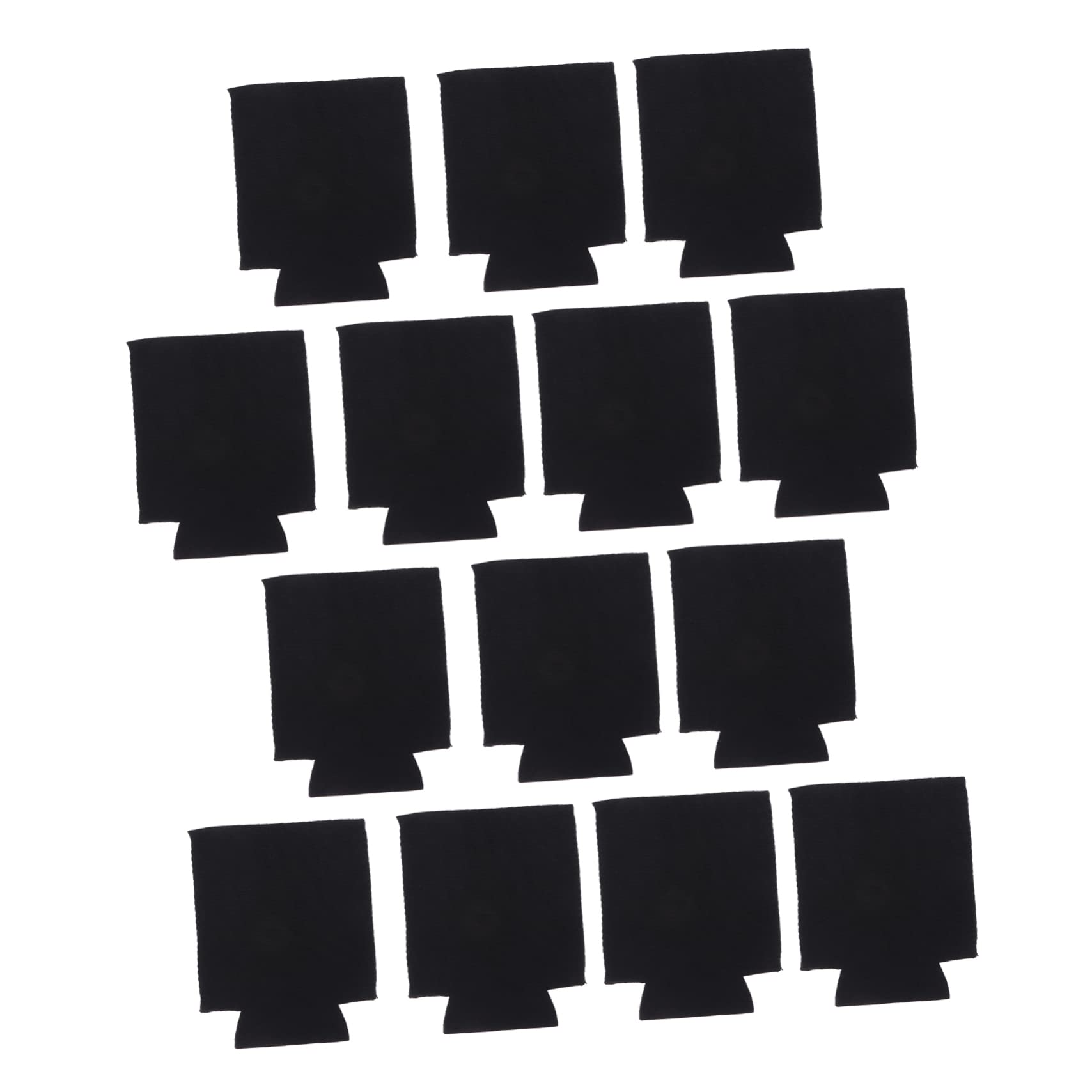 NAMOARLY 14pcs Can Set Bar Supplies Reusable Soda Can Cooler Ring-pull Can Cover Beverage Can Covers Simple Beer Sleeves Beer Bottle Sleeve Can Protection Cover Beer Can Sleeve Black Cloth