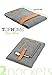 TOPHOME Felt Sleeve Case Bag Leather Lock Compatible for IPad Mini 5/4/3/2 (2013-2019)/ Fire HD 8, Protective Cover for 7.5-8.6