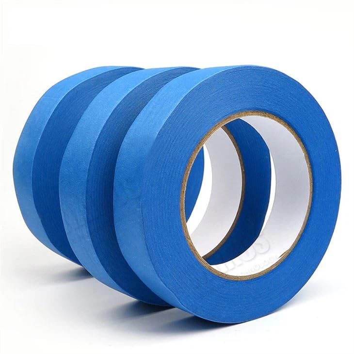 Image of Blue Painters Tape 1 Inch Bulk - Paint Tape 12 Rolls x 1 Inch x 60 Yards - Painter's Tape Blue Masking Tape for Walls Painting Packing Automotive Home, Total 720 Yards